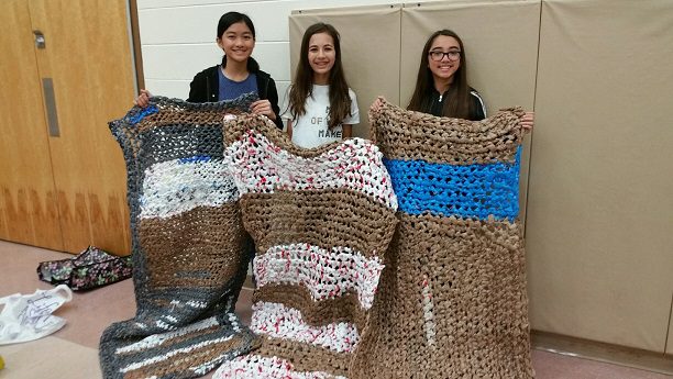 Catholic Students Create Sleeping Mats For Homeless Diocese Of